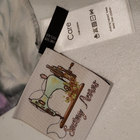 NWT Silk Scarf Purple Gray hand dyed - Picture 5 of 5